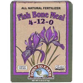 Down To Earth Fish Bone Meal 4-12-0 Organic Fertilizer - 5 lb - OMRI Listed
