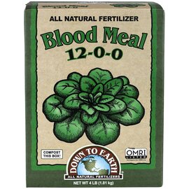 Down To Earth Blood Meal 12-0-0 Organic Fertilizer - 4 lb - OMRI Listed