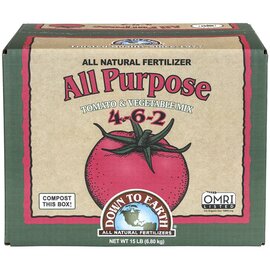 Down To Earth All-Purpose Mix 4-6-2 Fertilizer - 3-Pack of 5 lb - OMRI Listed