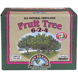 Down To Earth Fruit Tree 6-2-4 Fertilizer - 15 lb (3 x 5 lb Bags)