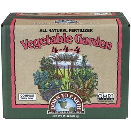 Down To Earth Vegetable Garden 4-4-4 Fertilizer - 3-Pack of 5 lb