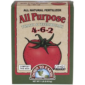 Down To Earth All-Purpose Mix 4-6-2 Organic Fertilizer - 1 lb - OMRI Listed
