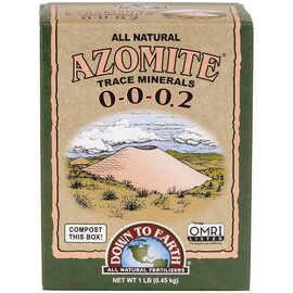 Down To Earth AZOMITE Slow Release Powder Trace Minerals 0-0-0.2 - 1 lb - OMRI Listed