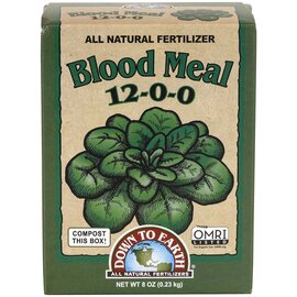 Down To Earth Blood Meal 12-0-0 Organic Fertilizer - 0.5 lb - OMRI Listed