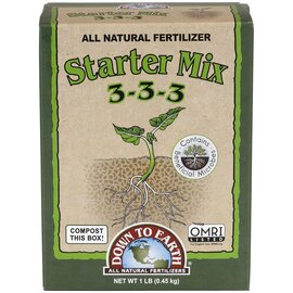 Down To Earth Starter Mix 3-3-3 Organic Fertilizer - 1 lb - OMRI Listed