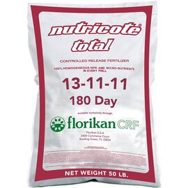 Florikan Nutricote Total 13-11-11 |  180 Day Controlled Release - 50lb