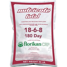 Florikan Nutricote Total 18-6-8 | 180 Day Controlled Release - 50lb