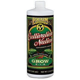 FoxFarm Cultivation Nation Grow Fertilizer 2-1-6 - 32 Oz
