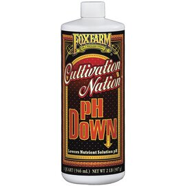 FoxFarm Cultivation Nation pH Down Nutrient Solution Adjuster - 32 Oz