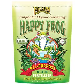 FoxFarm Happy Frog All-Purpose Fertilizer 6-4-5 - 4 lb - OMRI Listed