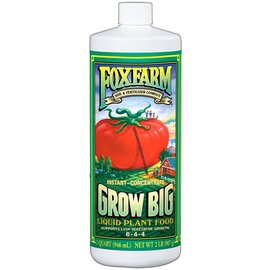 FoxFarm Grow Big Fertilizer 6-4-4 - 32 Oz - Concentrate