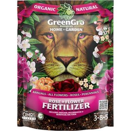 GreenGro Biologicals Home & Garden Rose & Flower Fertilizer - 4 lb
