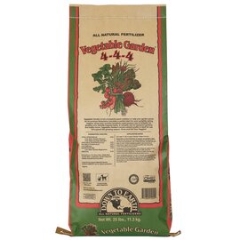 Down To Earth Vegetable Garden 4-4-4 Organic Fertilizer - 25 lb - OMRI Listed