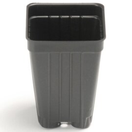 Landmark Plastic Square Nursery Pot - 2.19 x 3-in - Black - Case of 1920