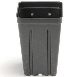 Landmark Plastic Extra Deep Square Nursery Pot - 3.5 x 5.02-in - Black - Case of 450