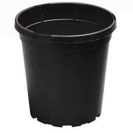 Landmark Plastic Trade Nursery Pot - 1 Gal Trade (2.64 Qt Actual) - Black - Case of 68