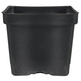 The HC Companies Square Deep Press Fit Pot - 4.12 x 3.62-in - Black - Case of 375