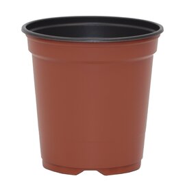 Summit Plastic JanorPot | 3.5in Diam - Black/Terra Cotta - Case of 2340