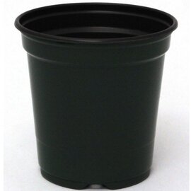 Summit Plastic JanorPot Round Greenhouse Pot - Black/Green - 3.056-in Diam x 3.5-in H - 12.2 Oz Capacity - Case of 2340