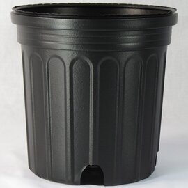 Nursery Supplies Classic Squat Nursery Pot - Trade #1 - 6.5-in - 0.63 Gal - Black - Case of 106