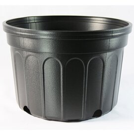 Nursery Supplies Classic Large Mum Pan - 9-in - 1.2 Gal - Black - Case of 97