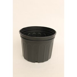 Nursery Supplies Classic Squat Nursery Pot - Trade #2 - 10.125-in - 1.95 Gal - Black - Case of 75