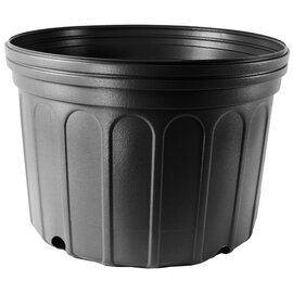 Nursery Supplies Classic Squat Nursery Pot - Trade #2 - 11-in - 2.32 Gal - Black - Case of 60