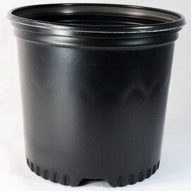 Nursery Supplies PF400CU Pressure-Formed Nursery Pot - Trade Size #1 (1 Gal) - Round - Black - 7.5 x 7.125-in - Case of 85