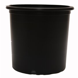 Nursery Supplies Econo-Grip Blow-Molded Pot | EG2000 - Trade #5 - Trade Size 5Gal - 3.93 Gallons - Black - 10.875in W x 11.125in D (Case of 35)