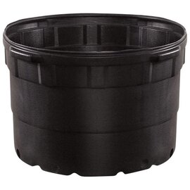 Nursery Supplies Econo-Grip Squat Nursery Pot - Trade #5 - 13.75-in - 5.56 Gal - Black - Case of 20