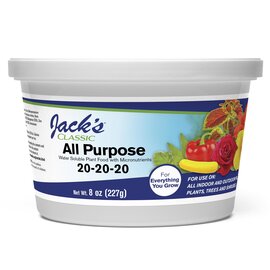 Jack's Classic All-Purpose 20-20-20 Water-Soluble Fertilizer - 8 Oz