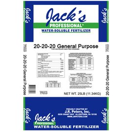 Jack's Professional 20-20-20 General-Purpose Fertilizer - 25 lb