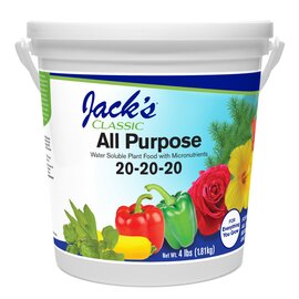 Jack's Classic All-Purpose 20-20-20 Water-Soluble Fertilizer - 4 lb