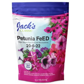 Jack's Classic Petunia FeED 20-6-22 Water-Soluble Fertilizer - 10 lb