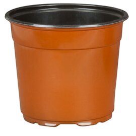 The HC Companies Co-Extruded Round Pot - 6.62 x 6-in - Terracotta - Case of 294