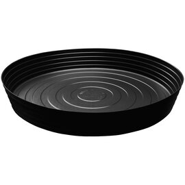 Curtis Wagner Plastics Vinyl Deep Plant Saucer - 25-in - Black