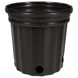 The HC Companies Elite 300 Squat Nursery Pot - 6.5 x 6.37-in - Black - Case of 60