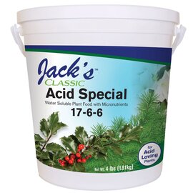 Jack's Classic Acid Special 17-6-6 Water-Soluble Fertilizer - 4 lb Tub