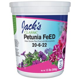 Jack's Classic Petunia FeED 20-6-22 Water-Soluble Fertilizer - 1.5 lb
