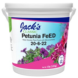 Jack's Classic Petunia FeED 20-6-22 Water-Soluble Fertilizer - 4 lb