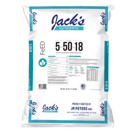 Jack's Nutrients 5-50-18 UltraViolet Fertilizer - 25 lb