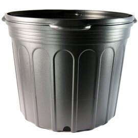 Nursery Supplies Classic Squat Nursery Pot - Trade #5 - 14-in - 5.17 Gal - Black - Case of 31