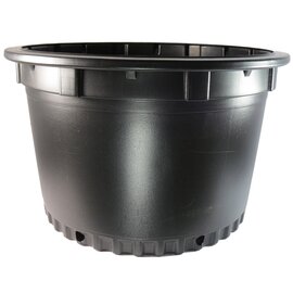 Nursery Supplies Econo-Grip Squat Nursery Pot - Trade #10 - 17.25-in - 10.69 Gal - Black - Case of 17