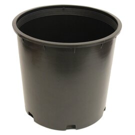 Nursery Supplies PI-PC Squat Nursery Pot - Trade #5 - 10.75-in - 4.08 Gal - Black - Case of 42
