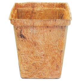 PlantBest Coco Coir Pot - Square - 3.5-in - Case of 900