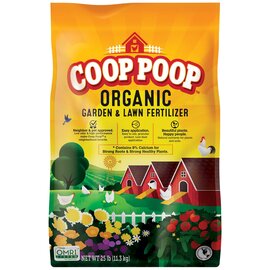 Coop Poop All-Purpose Garden Food by Healthy Grow | 25lb - OMRI Listed