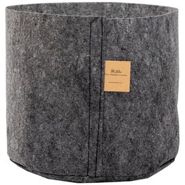 Root Pouch Charcoal Line Single-Use Natural Fiber Fabric Pot - 3 Gal - Charcoal