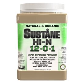 Sustane Hi-N WDF Fertilizer 12-0-1 - 3 lb