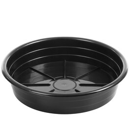 Sunpack Premium Saucer - Black - 6 x 2-in