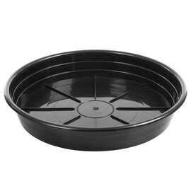 Sunpack Premium Saucer - Black - 10 x 2-in